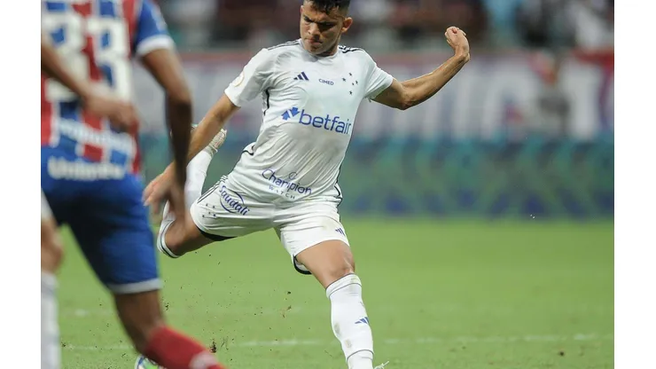 Bruno Rodrigues durante a derrota do Cruzeiro para o Bahia no Campeonato Brasileiro. (Sipa US / Alamy Stock Photo)