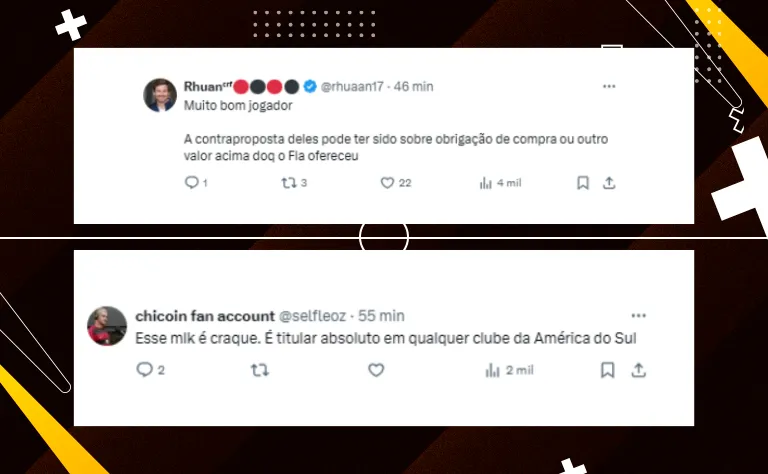 Torcida do Flamengo comenta sobre possível contratação de Marcos Antônio