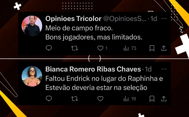 O que dizem os fanáticos sobre a provável escalação do Brasil