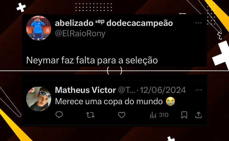 Opinião dos fanáticos sobre Neymar