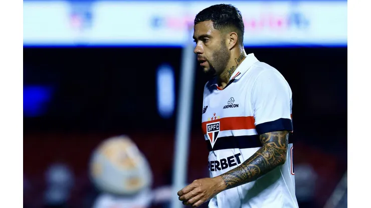 Wellington Rato durante partida do São Paulo contra o Cuiabá, na décima rodada do Brasileirão. (Associated Press / Alamy Stock Photo)