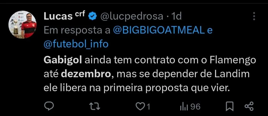 Repercussão via Twitter