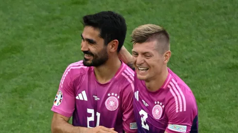 Kroos parabeniza Gundogan por atuação hoje. Foto: Clive Mason/Getty Images