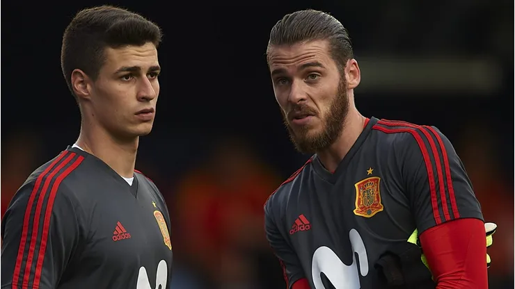 Real Madrid prepara venda de Lunin e decide contratar badalado goleiro espanhol na próxima janela. (Photo by Manuel Queimadelos Alonso/Getty Images)
