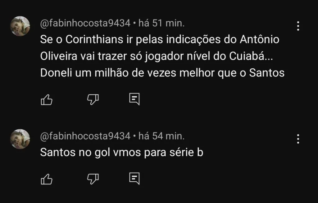 Repercussão via YouTube