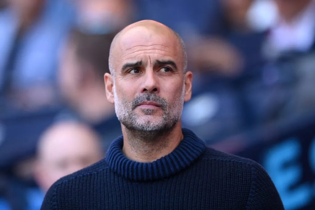 Guardiola está em fim de contrato com o City. (Photo by Justin Setterfield/Getty Images)