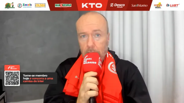 Baldasso respondeu indireta de Coudet (Foto: Reprodução/YouTube)
