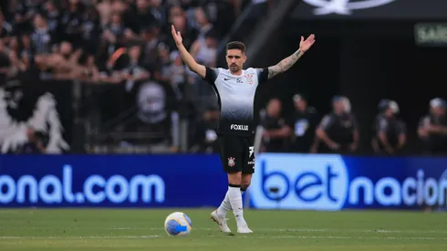 Igor Coronado comemora gol contra o São Paulo. Foto: Ettore Chiereguini/AGIF
