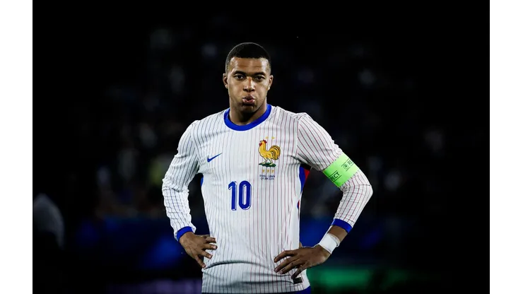 Mbappé durante a partida amistosa entre França e Canadá, no dia 9 de junho. (Abaca Press / Alamy Stock Photo)