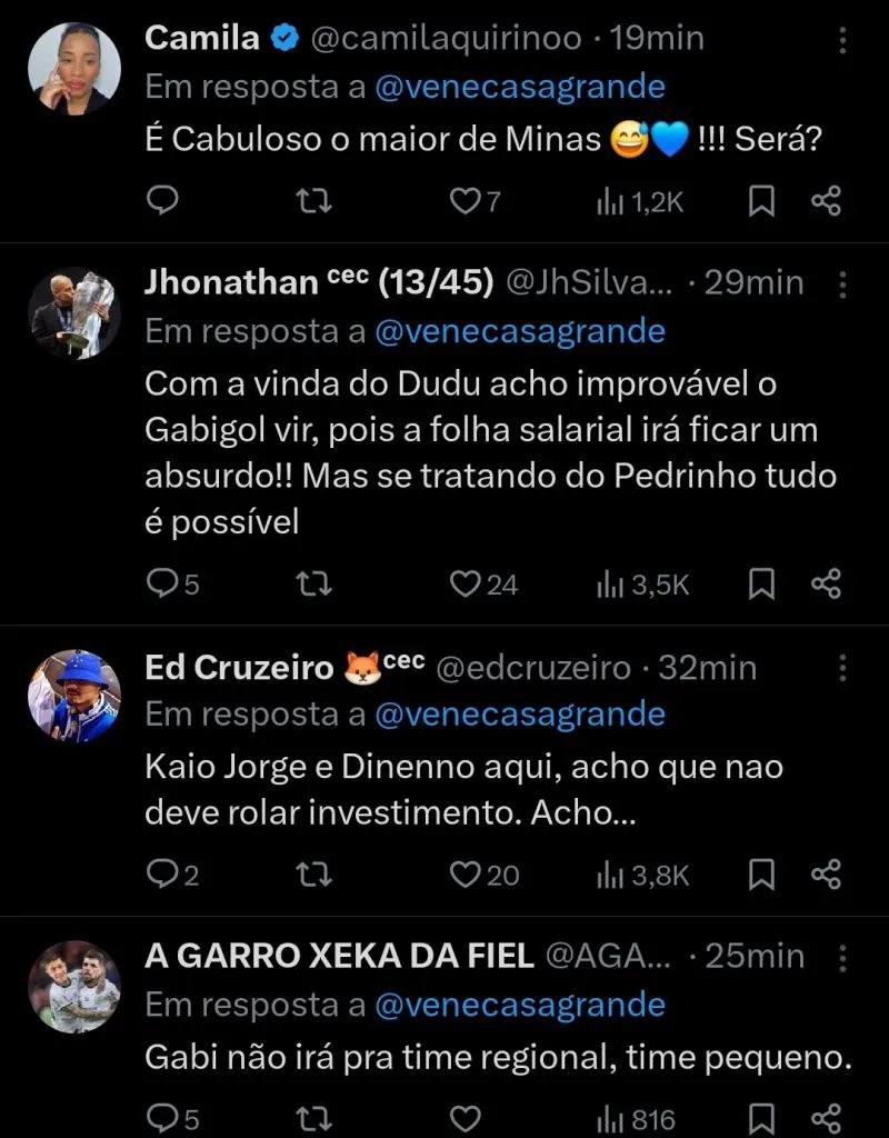Repercussão via Twitter