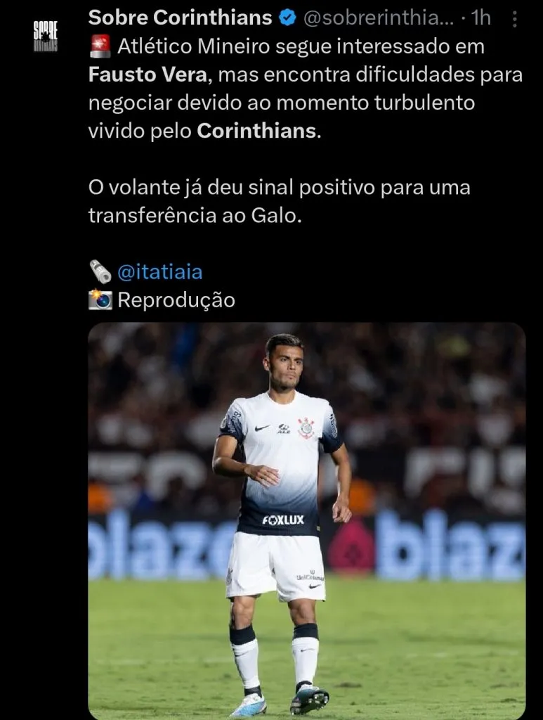 Repercussão via Twitter