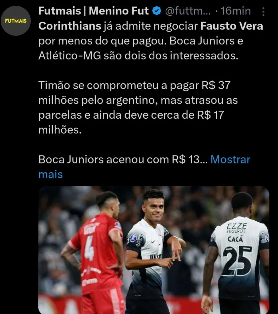 Repercussão via Twitter