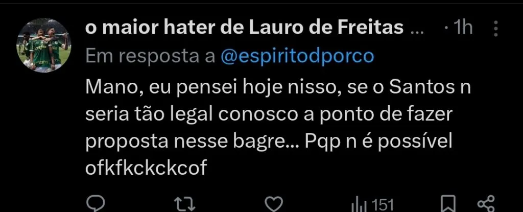 Repercussão via Twitter