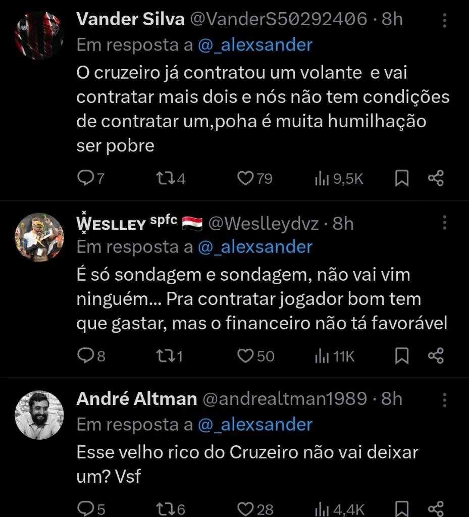 Repercussão via Twitter