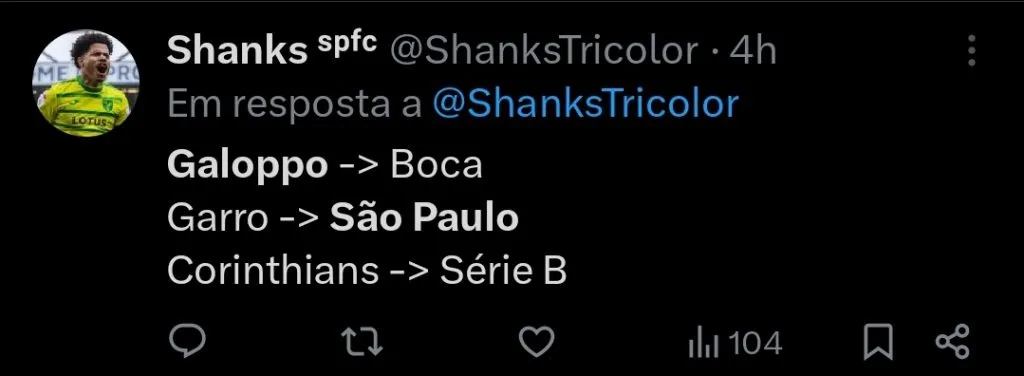 Repercussão via Twitter