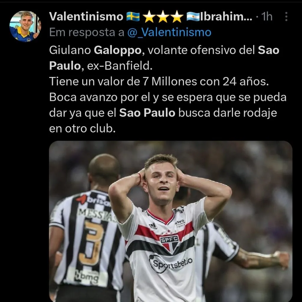 Repercussão via Twitter