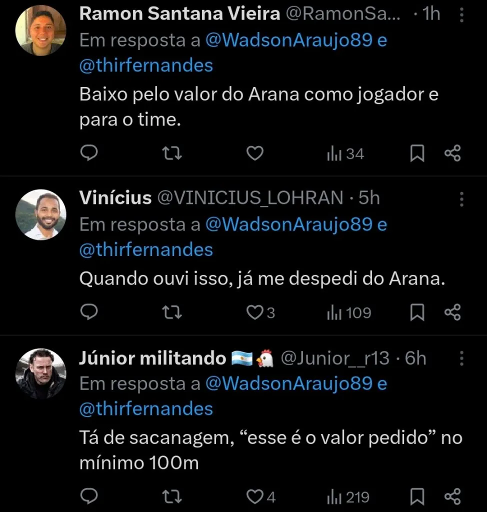 Repercussão via Twitter