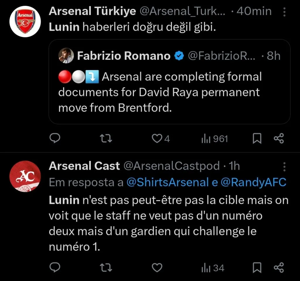 Repercussão via Twitter