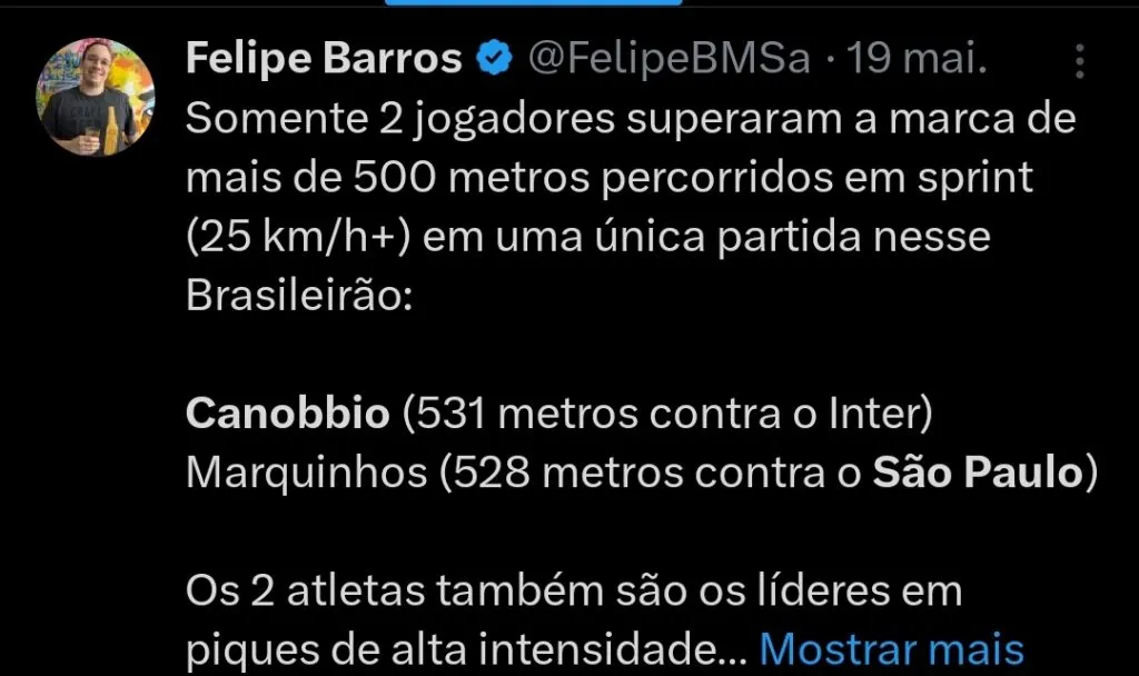 Repercussão via Twitter