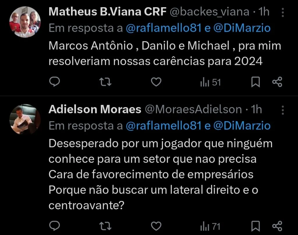 Repercussão via Twitter