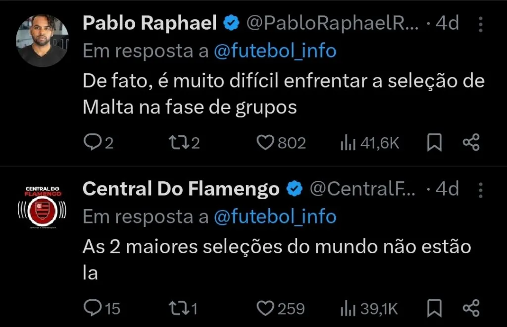 Repercussão via Twitter