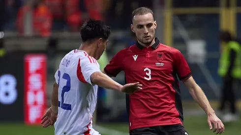 Darío Osorio em amistoso com a seleção do Chile