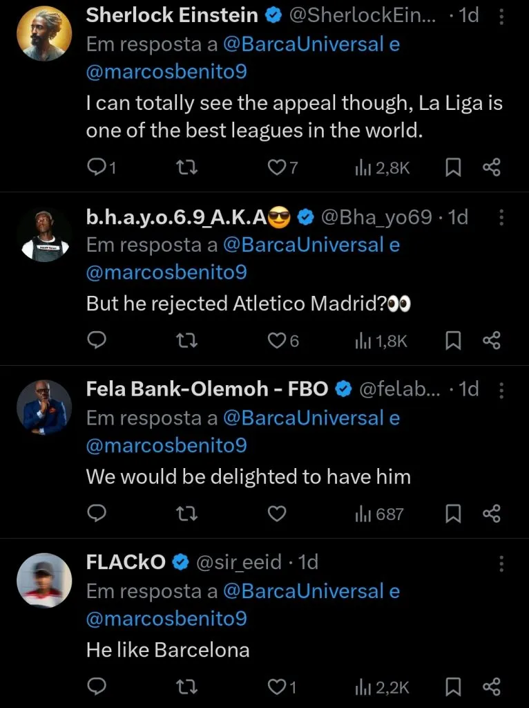 Repercussão via Twitter