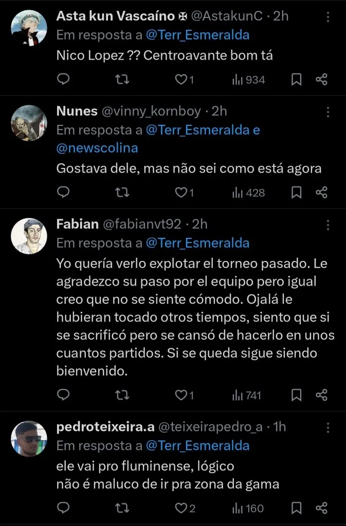 Repercussão via Twitter