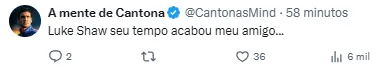 Torcedores do United comentam sobre o jogador