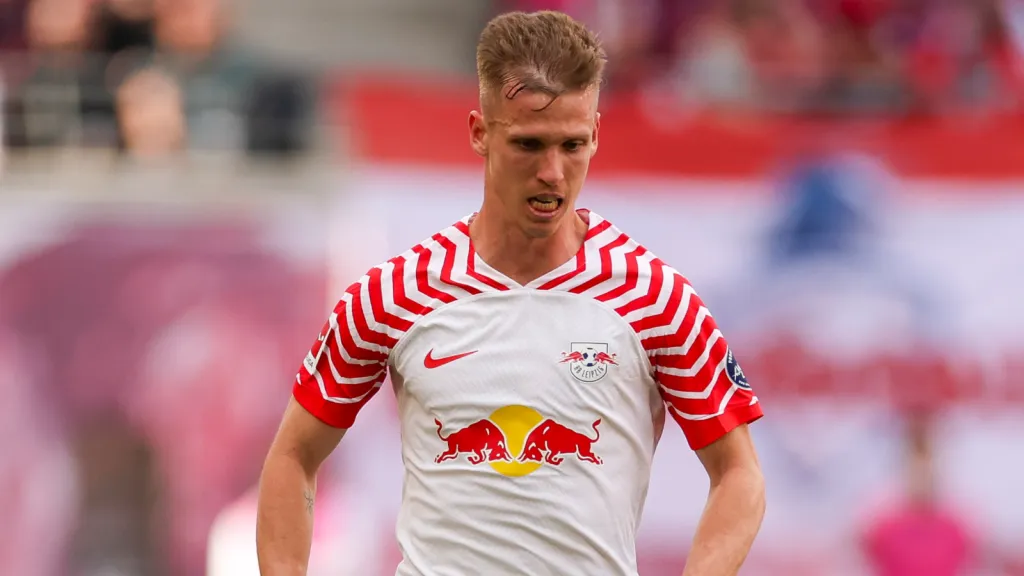 Dani Olmo pelo RB Leipzig. (Foto: Maja Hitij/Getty Images)