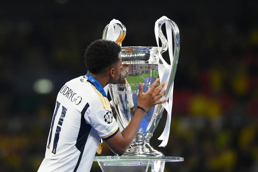 Rodrygo venceu mais uma Champions (Photo by Justin Setterfield/Getty Images)