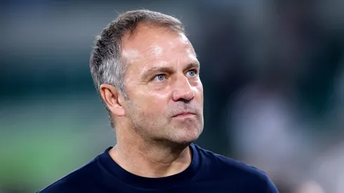 Hansi Flick, treinador do Barcelona. (Photo by Alex Grimm/Getty Images)