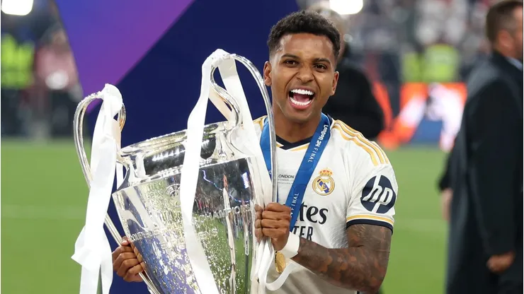 Rodrygo confirma onde vai jogar apĂłs tĂtulo com o Real Madrid na Champions League. (Photo by Lars Baron/Getty Images)