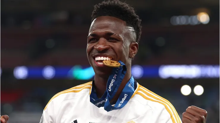 Vinicius Junior of Real Madrid . (Photo by Lars Baron/Getty Images)