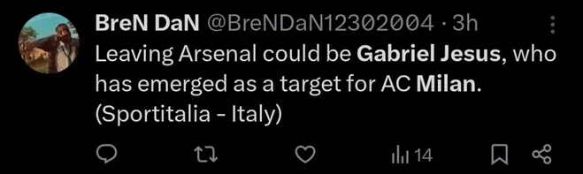 Repercussão via Twitter