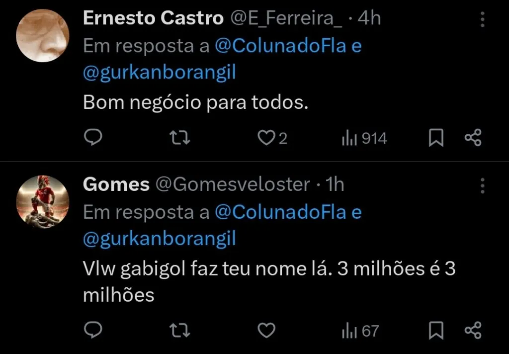 Repercussão via Twitter