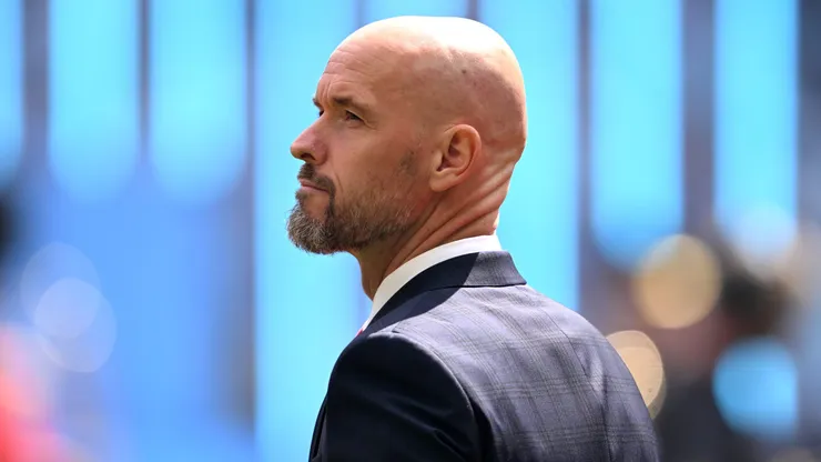 Erik ten Hag, treinador do Manchester United. (Photo by Mike Hewitt/Getty Images)