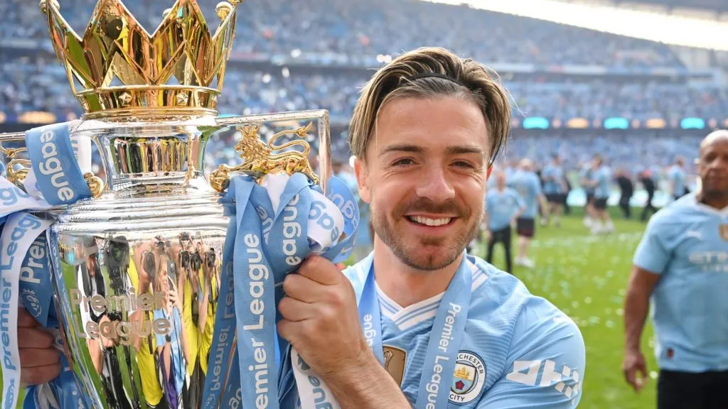 Manchester City pode perder Jack Grealish a qualquer momento para rival da Premier League. (Photo by Michael Regan/Getty Images)