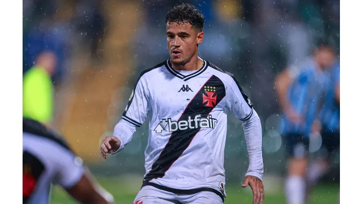 Philippe Coutinho em ação no confronto entre Grêmio e Vasco, no Brasileirão. (DiaEsportivo / Alamy Stock Photo)
