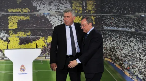 Florentino Pérez diz que Ancelotti tem contrato com o Real Madrid