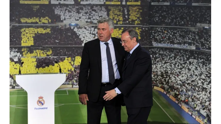 Florentino Pérez diz que Ancelotti tem contrato com o Real Madrid