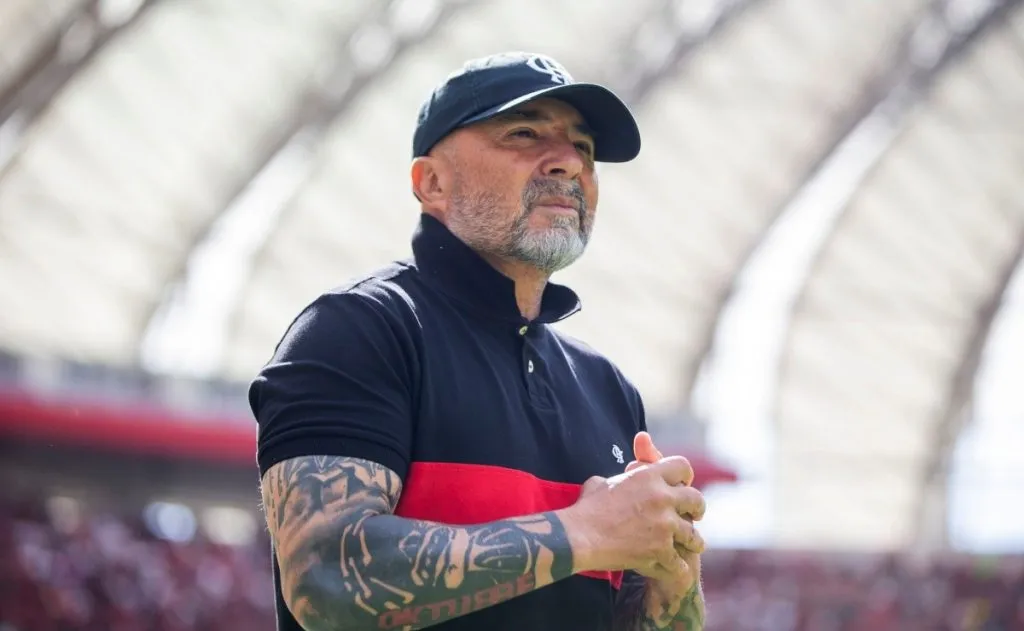 Jorge Sampaoli em Internacional v Flamengo – Brasileirao 2023