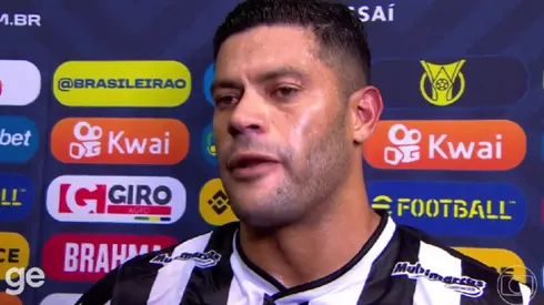 O atacante Hulk comemora gol do Atlético-MG (Pedro Vilela/Getty Images)