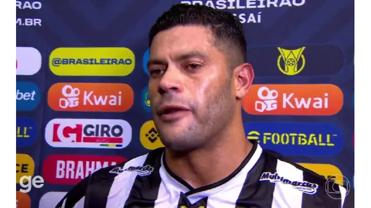 O atacante Hulk comemora gol do Atlético-MG (Pedro Vilela/Getty Images)