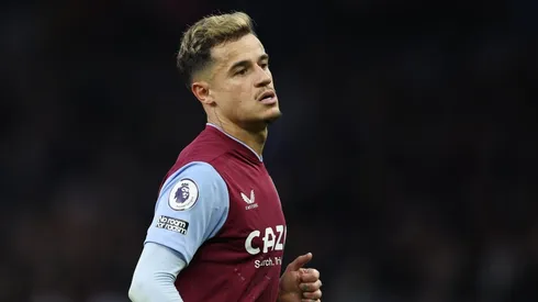 Coutinho com a camisa do Aston Villa. Foto: Getty Images
