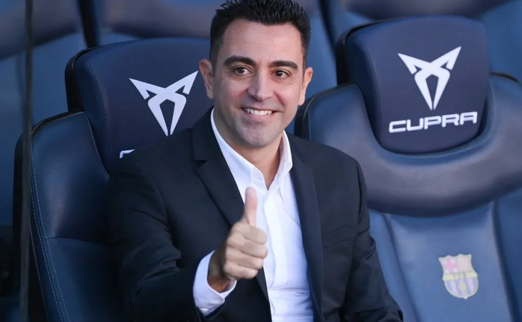 Xavi como técnico do Barcelona. Foto: Getty Images