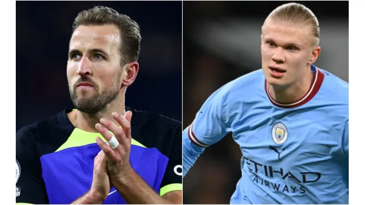 Foto: Getty Images - Harry Kane e Haaland