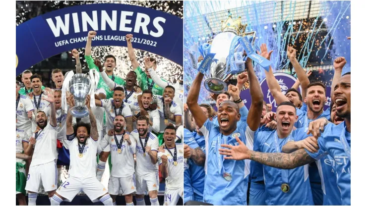Fotos: Michael Regan/Julian Finney/Getty Images - Equipe do Manchester City e do Real Madrid