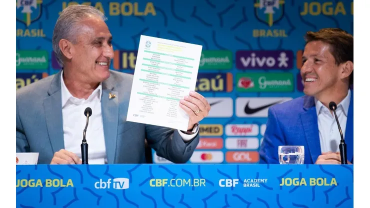 Tite e Juninho Paulista deixaram oficialmente a CBF (Foto: Lucas Figueiredo/CBF)