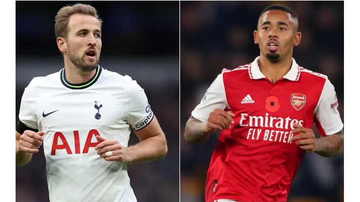 Kane e Gabriel Jesus farão duelo importante de centroavantes no North London Derby (Foto: Getty Images)